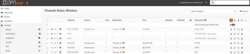 OPNsense UI