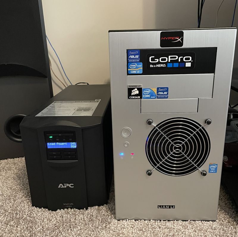 Front view of home server